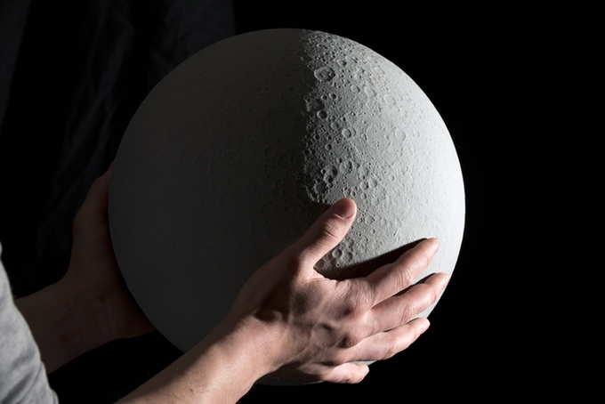 Moon Globe Calendar Shows Current Lunar Phase Of Actual Moon