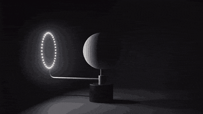 Moon Globe Calendar Shows Current Lunar Phase Of Actual Moon