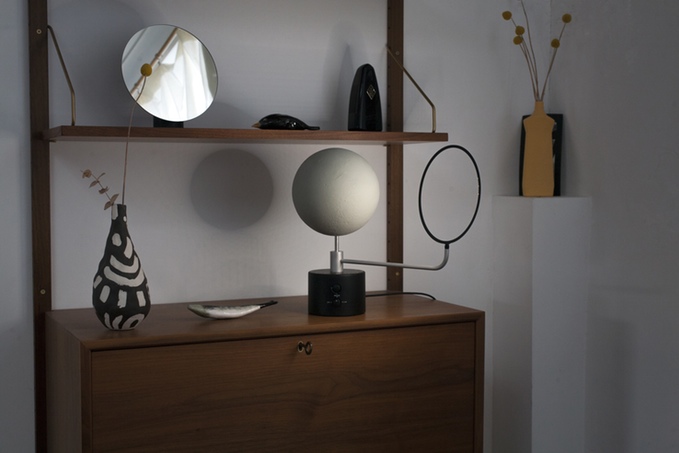 Moon Globe Calendar Shows Current Lunar Phase Of Actual Moon