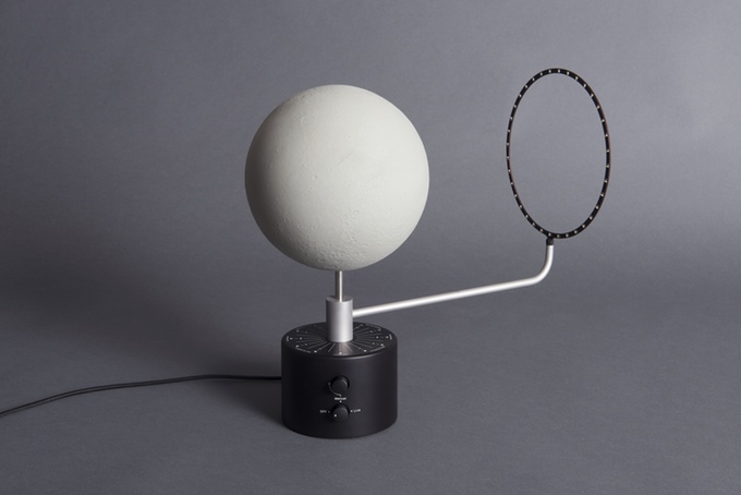 Moon Globe Calendar Shows Current Lunar Phase Of Actual Moon
