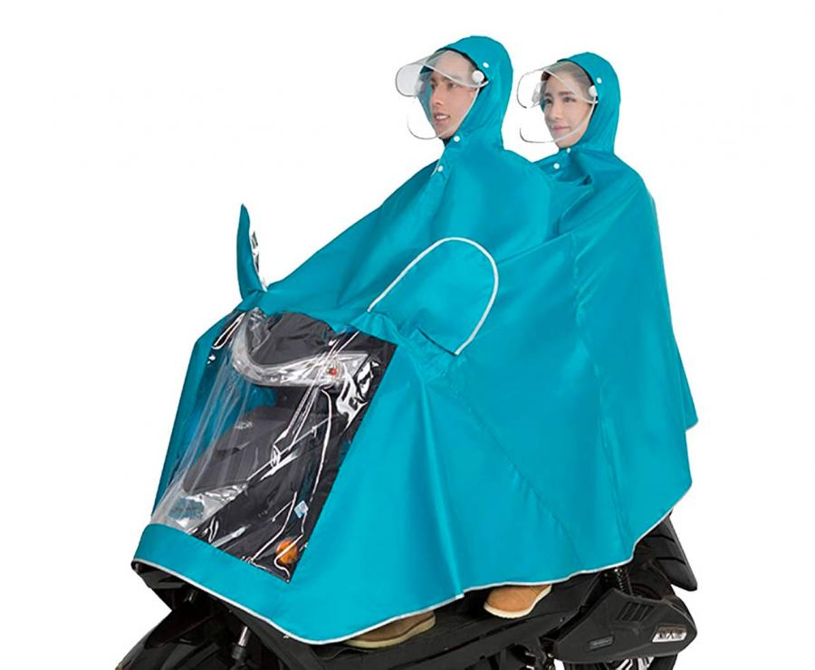 Moped Scooter Poncho Raincoat Cape