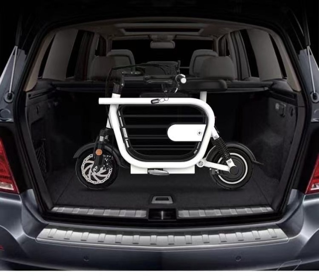 Mopet Dog Holding Electric E-Bike With Integrated Dog Kennel