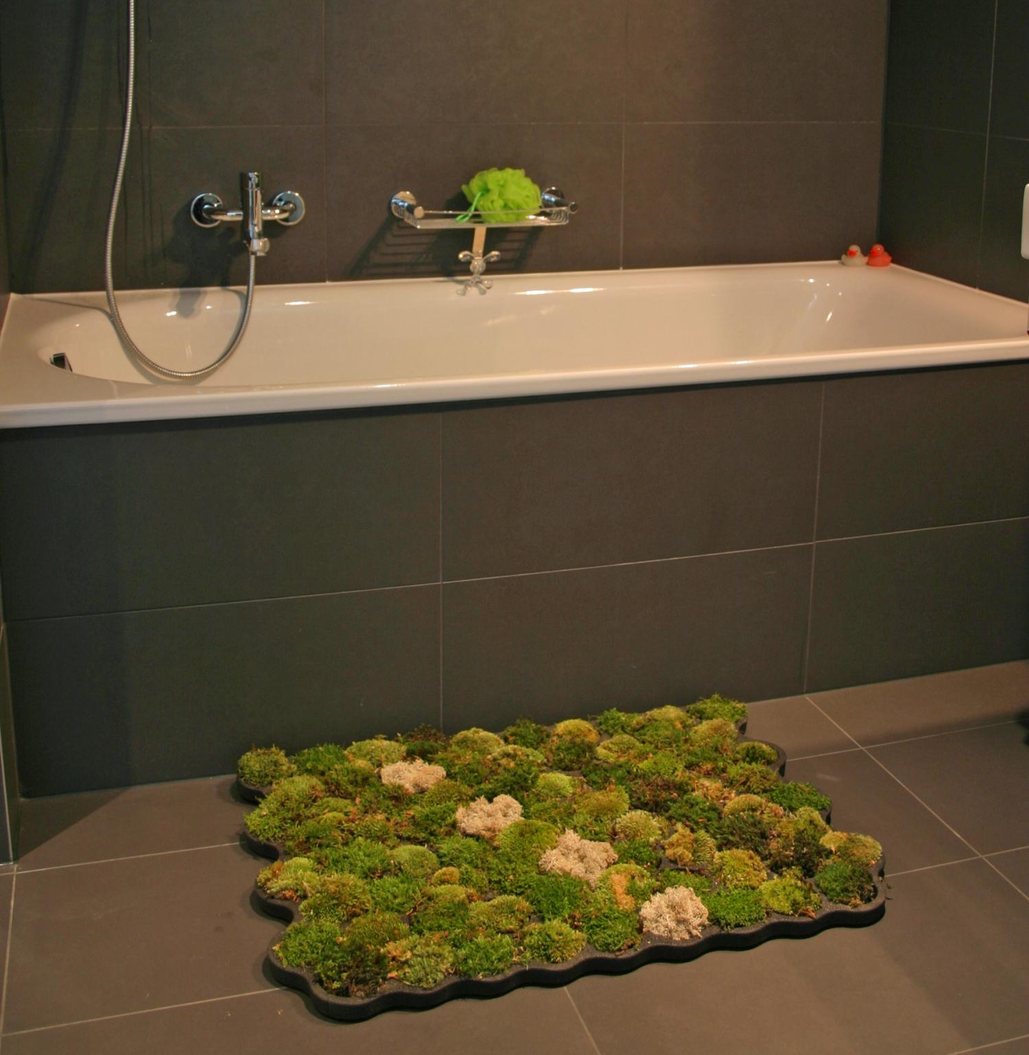 Moss Bathroom Mat - Real moss shower mat