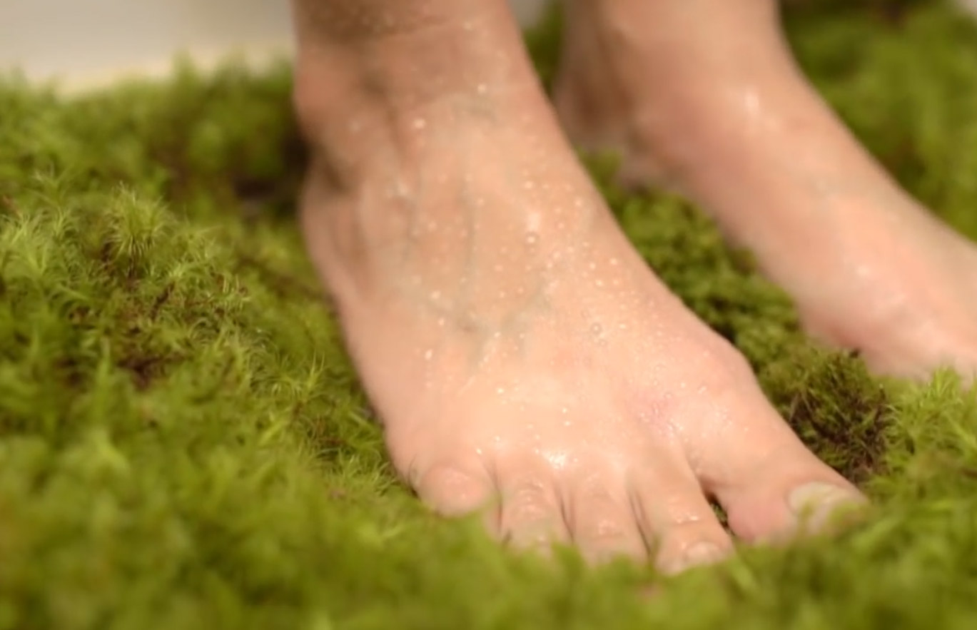 Moss Bathroom Mat - Real moss shower mat