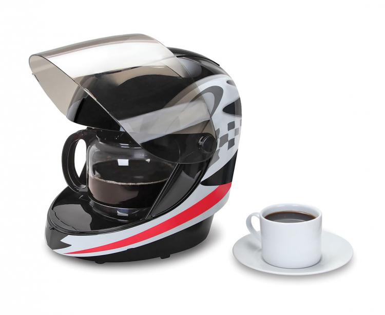 Motorcycle Helmet Coffee Maker - Racing Helmet Coffee Maker