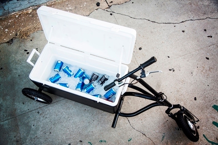 Kreweser Motorized Electric Cooler Scooter - Beer Cooler Motorcycle