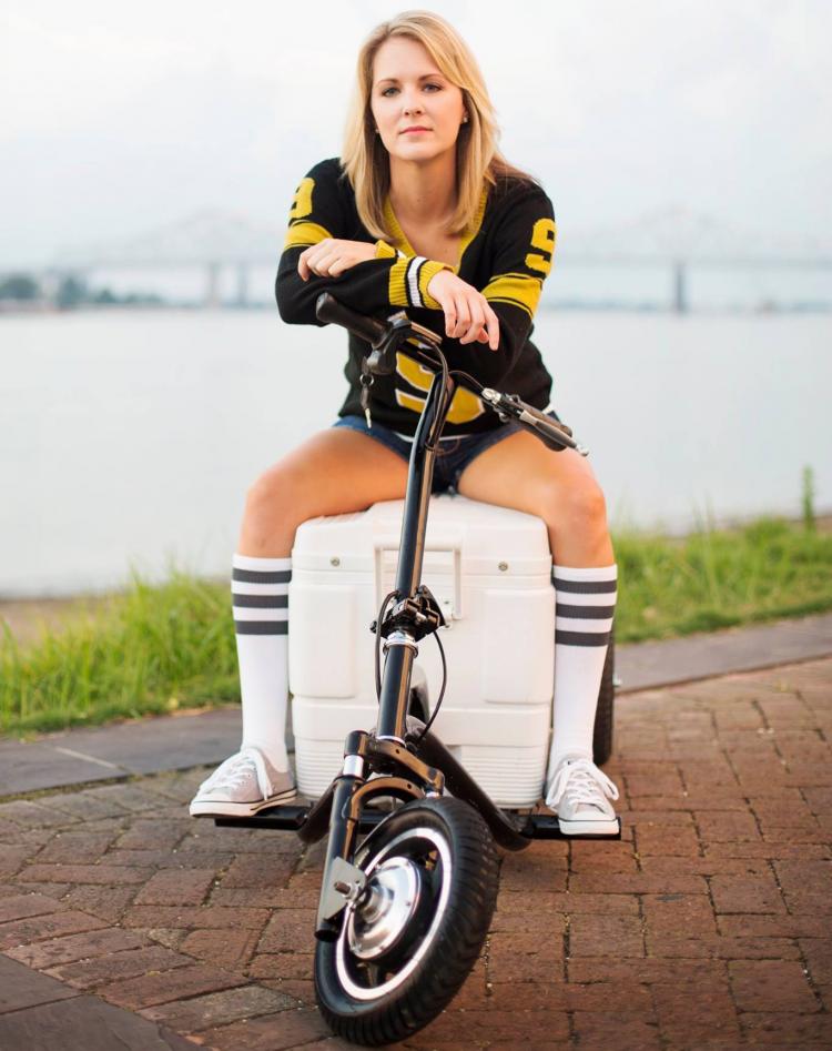 Kreweser Motorized Electric Cooler Scooter - Beer Cooler Motorcycle