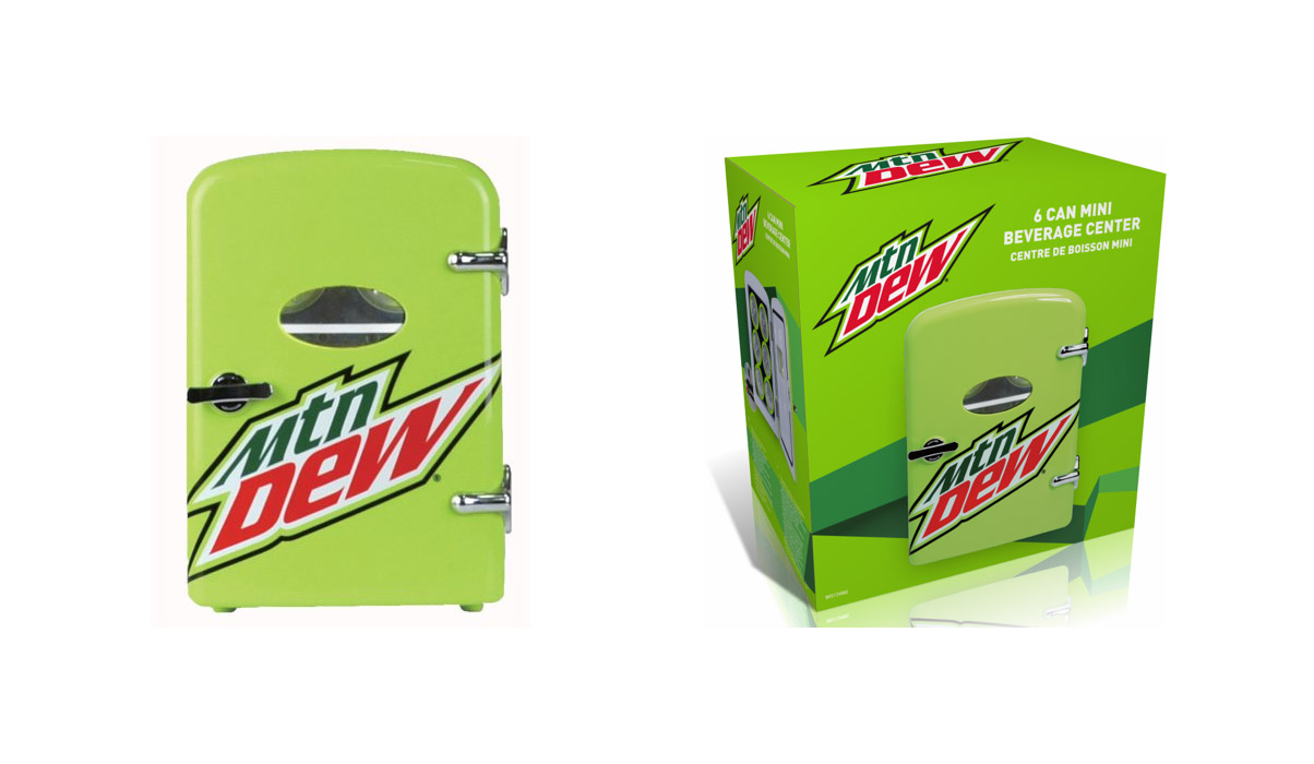 Retro Mountain Dew Mini Fridge For Your Desk at The Office