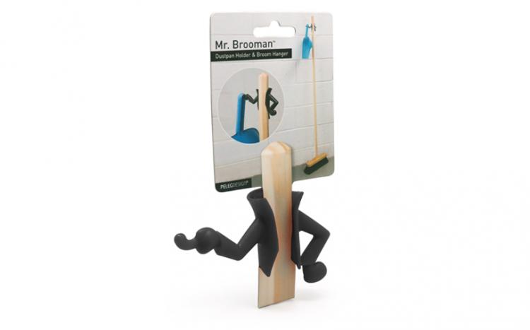 Mr. Brooman - Fancy Butler Broom and Dustpan Holder