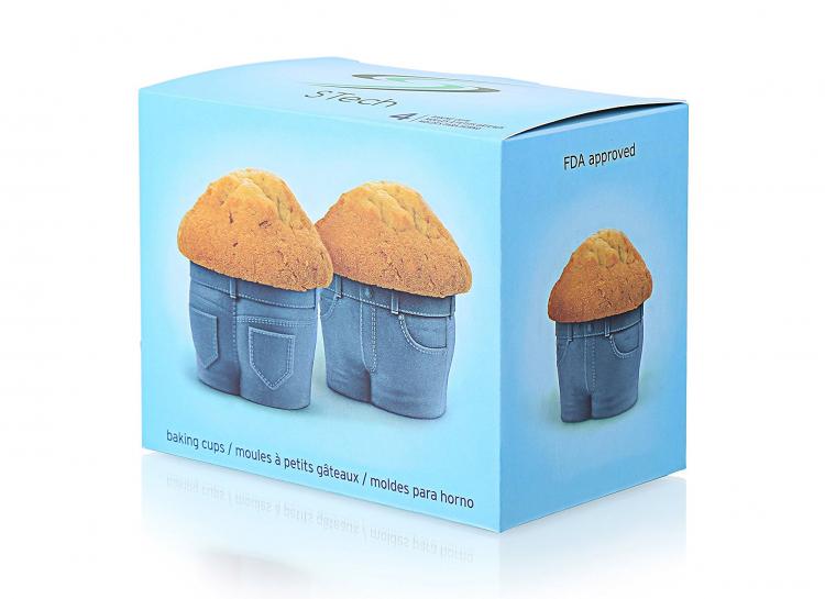 Muffin Top Jeans Muffin Molds - Chubby jeans muffin maker