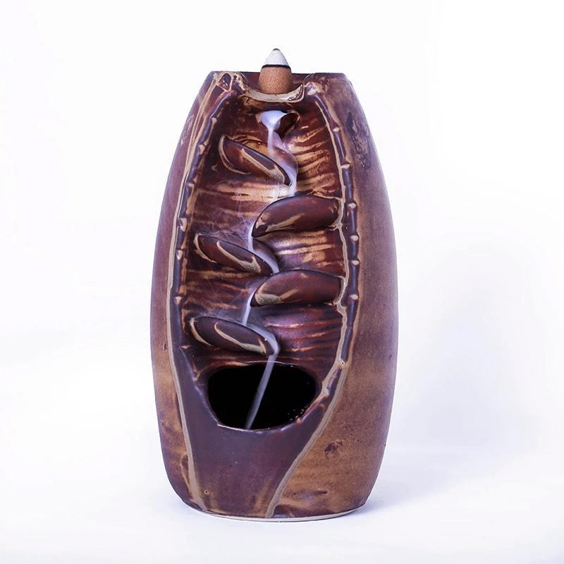 Incredible Multi-level Waterfall Dropping Smoke Incense Burner