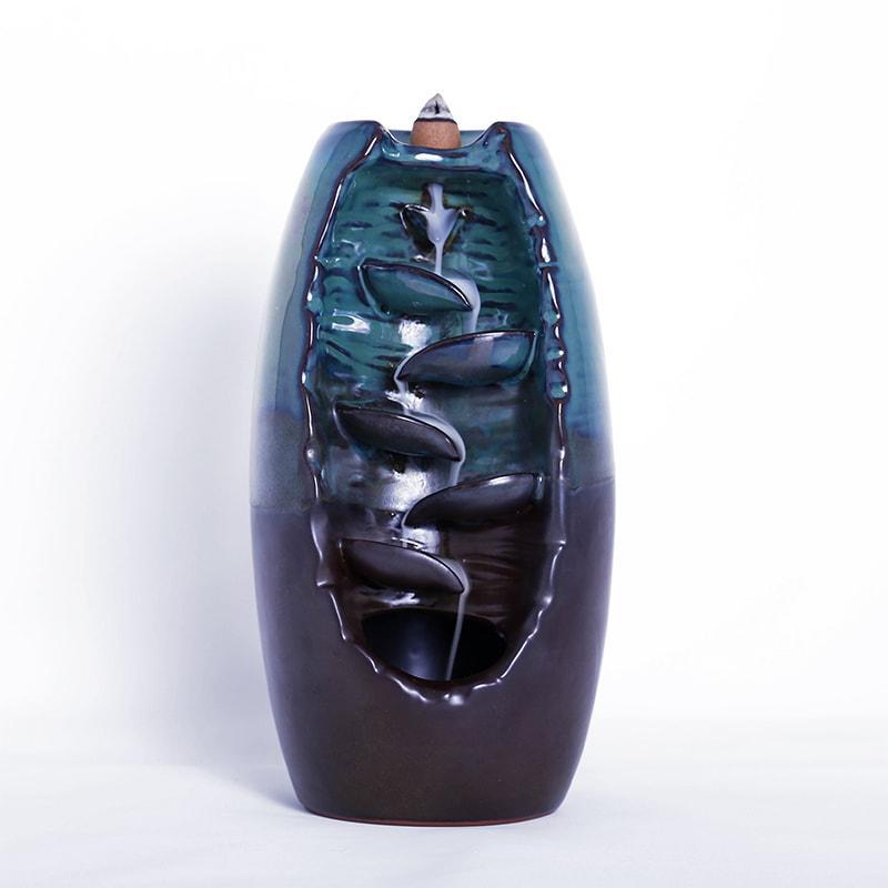 Incredible Multi-level Waterfall Dropping Smoke Incense Burner