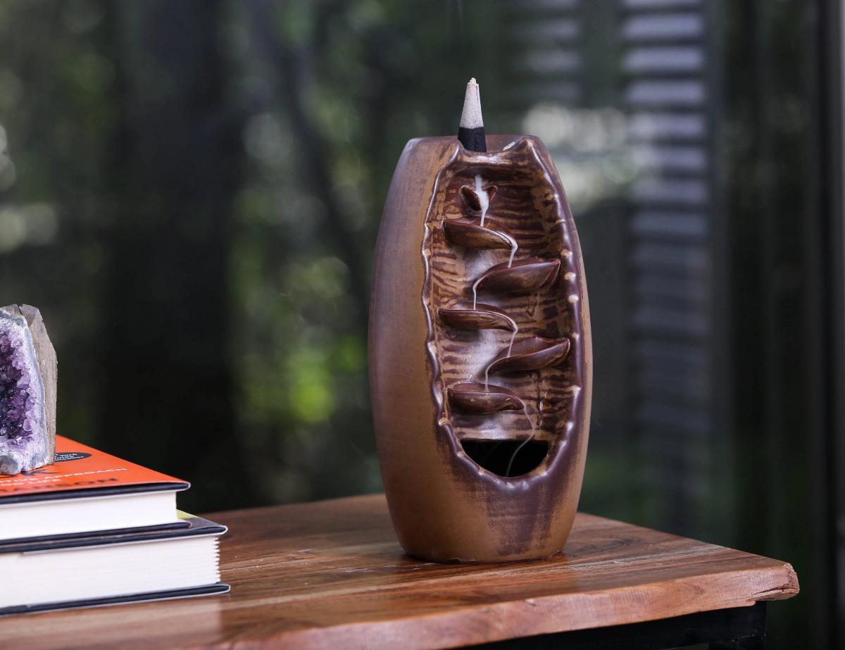 Incredible Multi-level Waterfall Dropping Smoke Incense Burner