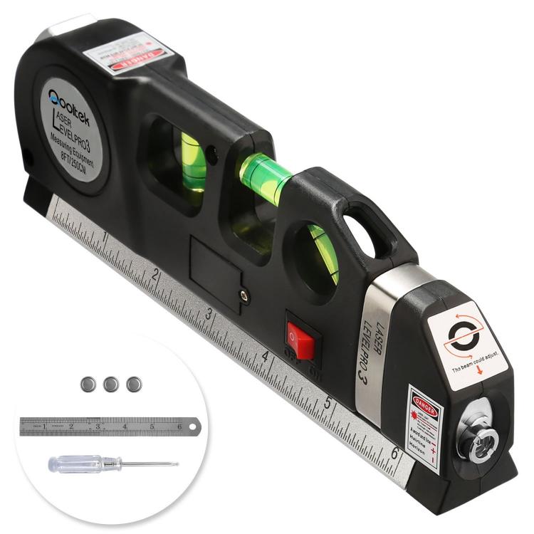 Qooltek multi-purpose laser level tape measure