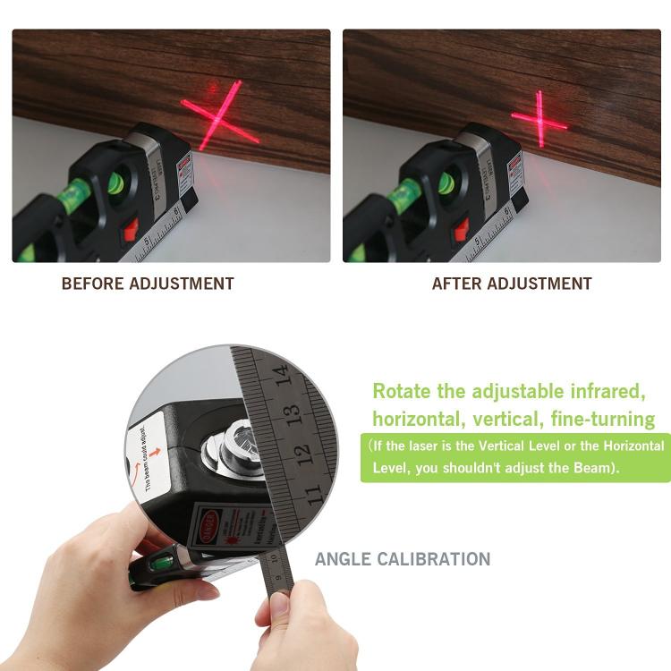 Qooltek multi-purpose laser level tape measure