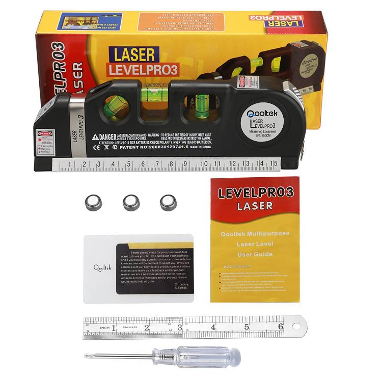 Qooltek multi-purpose laser level tape measure
