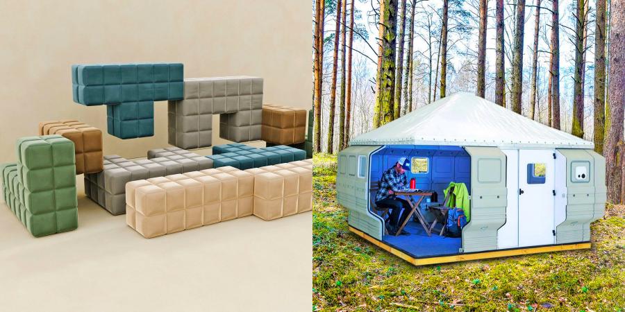 Tetris Shaped Modular Sofa - Modular Cabin