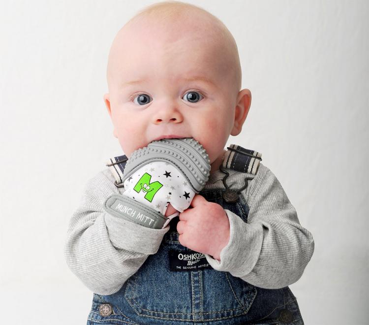 Munch Mitt Baby Teething Mitten - Baby Teething Glove