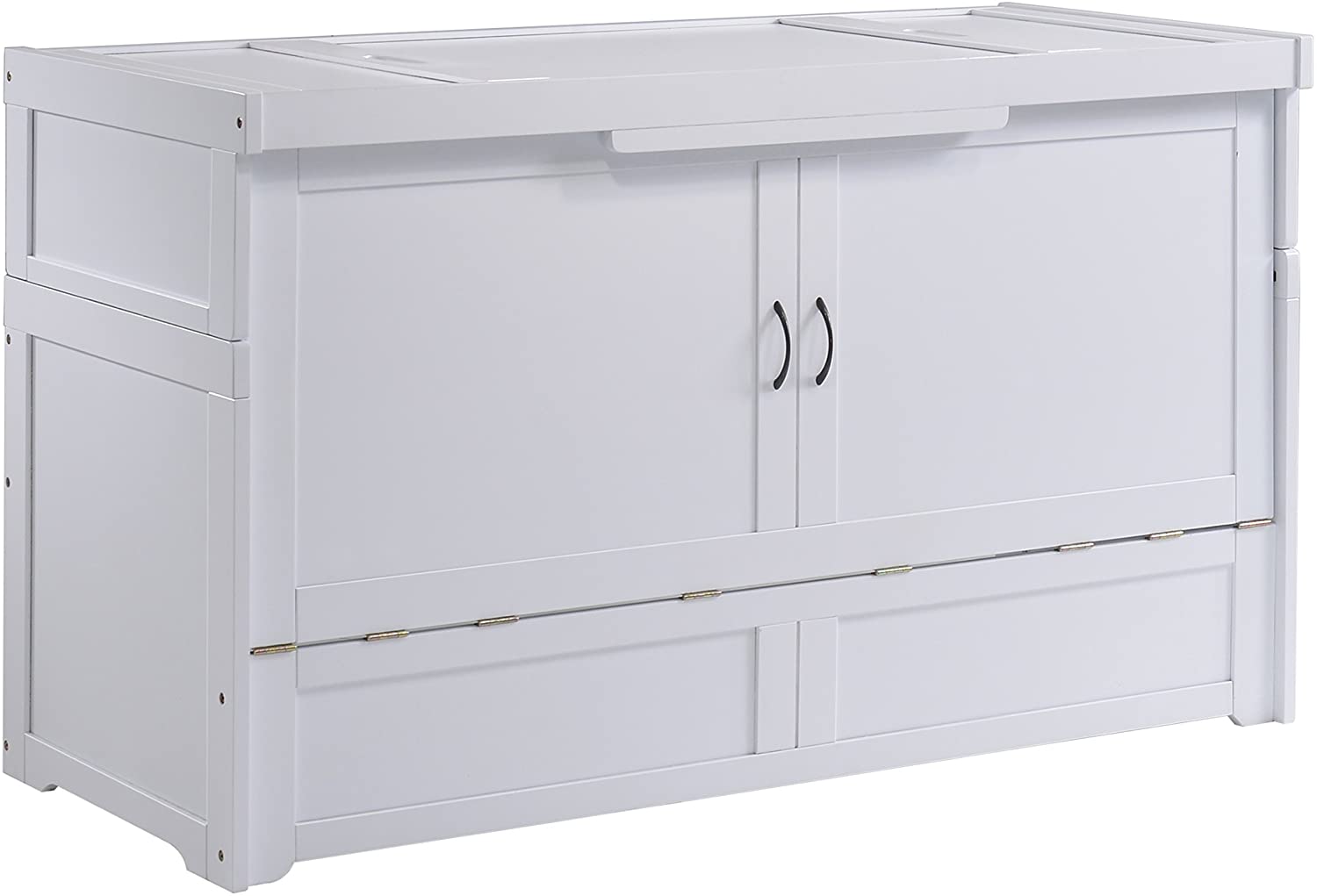 Murphy Cabinet Bed Hardwood Cabinet Transforms Into a Queen Bed