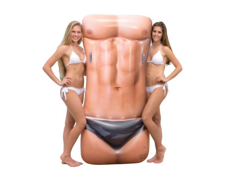 Macho Man Hunky Muscular Pool Float - Hot Guy In Speedo Pool Float