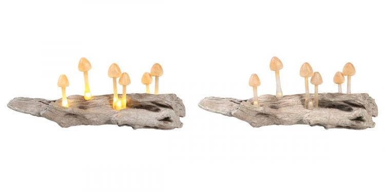 Mushroom Lamp - Realistic tree branch mushroom light