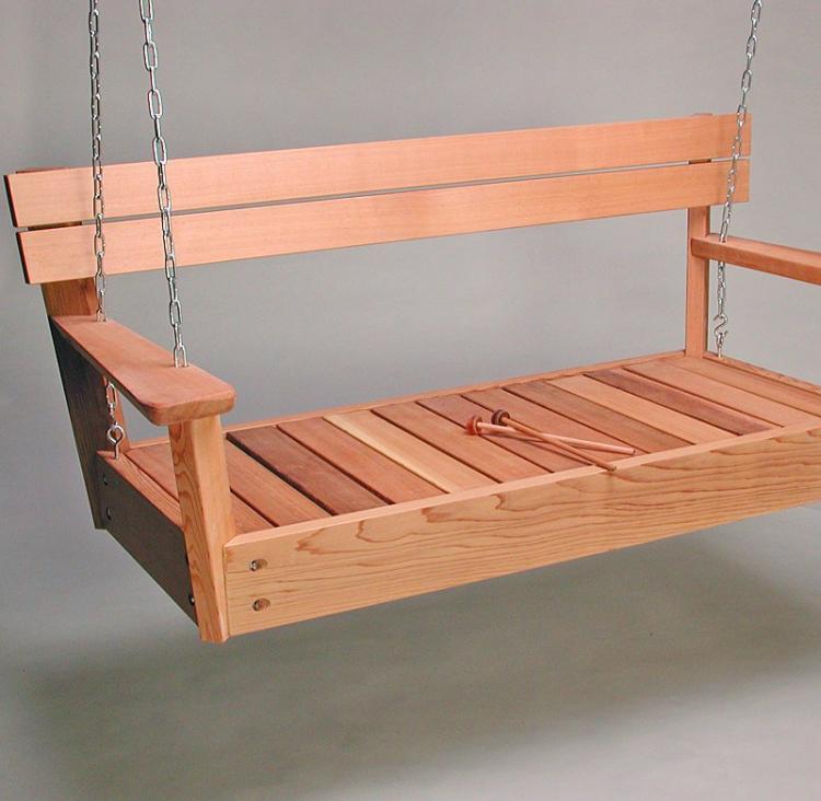 Musical Porch Swing Functions as a Xylophone - Musical toy box - Xylophone furniture