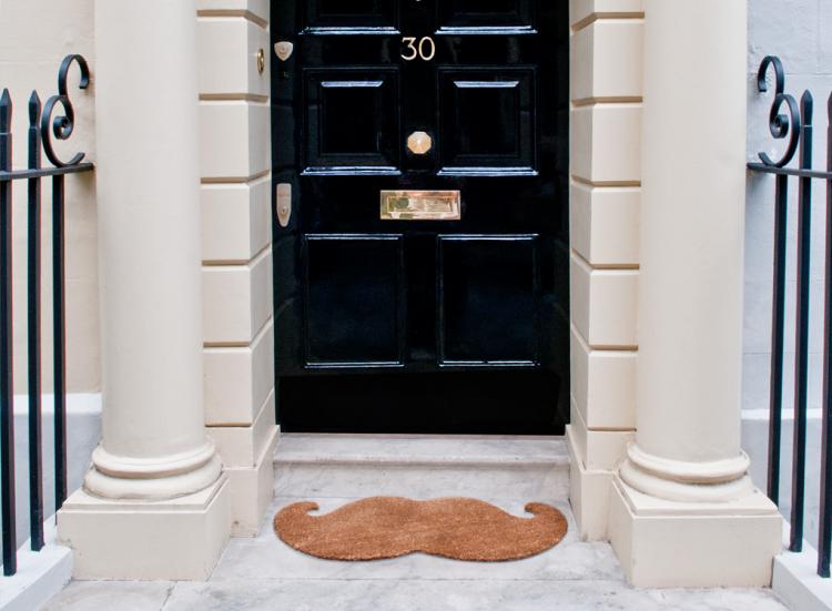 Mustache Doormat