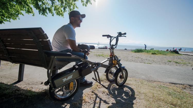 Mylo Folding Electric Tricycle Scooter - Electric Three-wheeled folding scooter