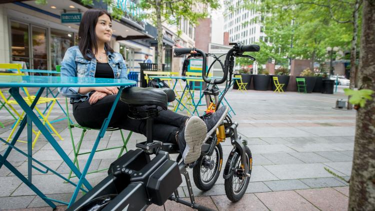 Mylo Folding Electric Tricycle Scooter - Electric Three-wheeled folding scooter