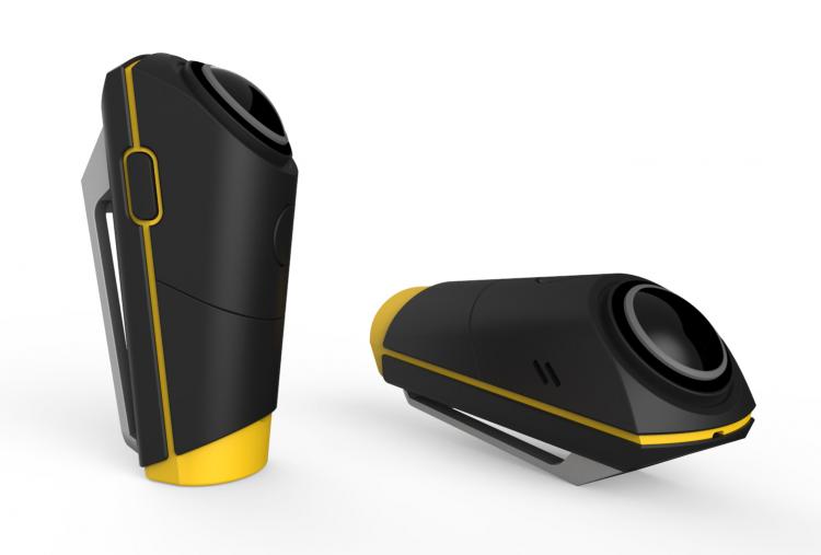 MySight360 - 4k 360 degrree action camera - 360 action camera attaches to body or backpack