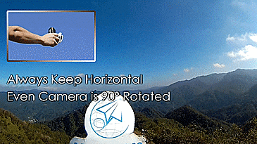 MySight360 - 4k 360 degrree action camera - 360 action camera attaches to body or backpack