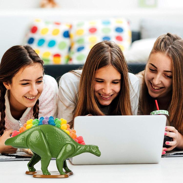 NACHOsaurus Dinosaur Chip Holder - Stegosaurus Snack bowl and dip bowl set