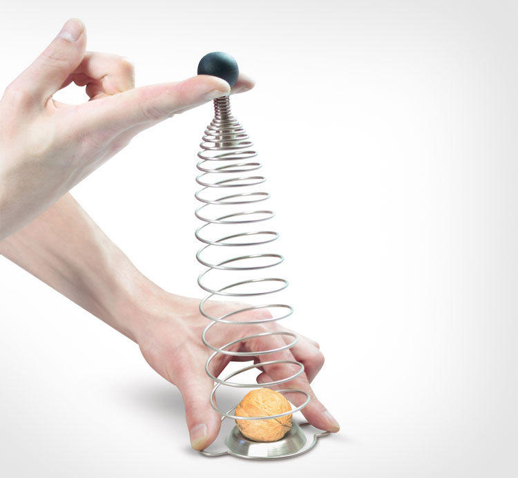 Naomi Spring Loaded Nutcracker - Spring Nut Cracker Tool