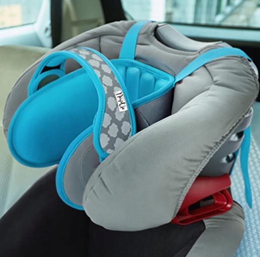 NapUp Child Car Seat Head Support Solution - Nap Up Booster Seat Head Holder keeps head stabilized while napping
