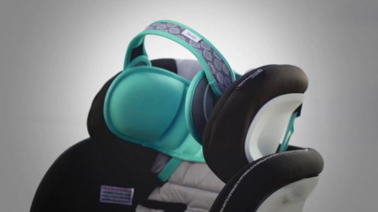 NapUp Child Car Seat Head Support Solution - Nap Up Booster Seat Head Holder keeps head stabilized while napping