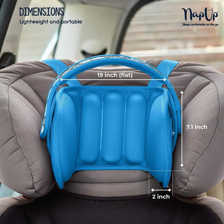 NapUp Child Car Seat Head Support Solution - Nap Up Booster Seat Head Holder keeps head stabilized while napping