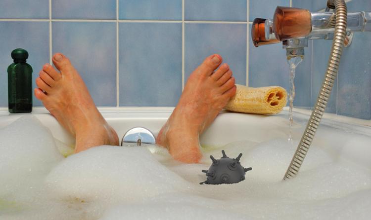 Naval Mine Bath Stopper - Barbuzzo Bombs Away Bath Stopper