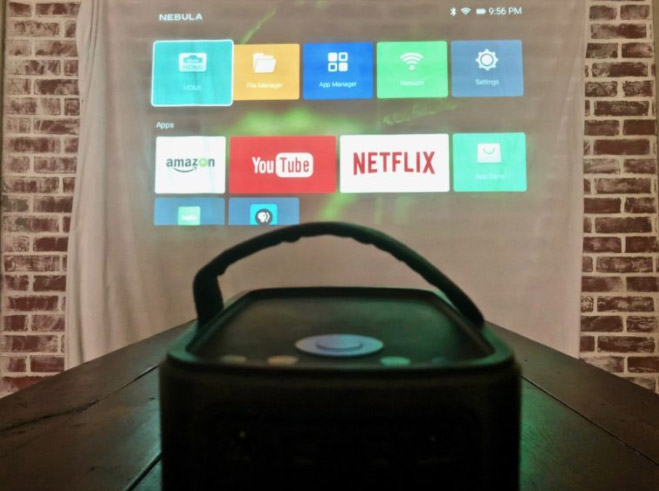 Nebula Mars Smart Portable Projector With Netflix Built-In - Tiny portable cinema projector