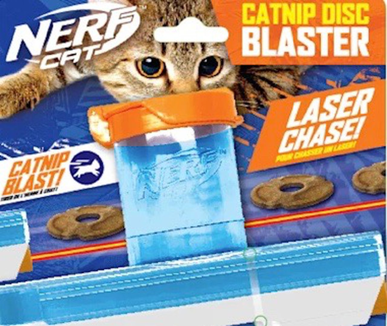 Nerf Catnip Disc Blaster Cat Toy