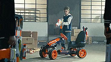 Nerf Ride-On Battle Racer Kids Toy Car - Nerf Pedal Car