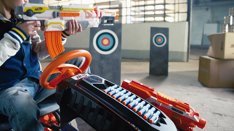 Nerf Ride-On Battle Racer Kids Toy Car - Nerf Pedal Car