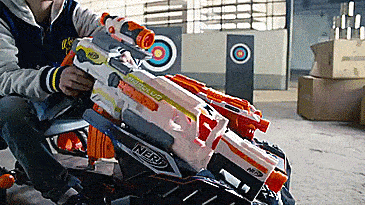 Nerf Ride-On Battle Racer Kids Toy Car - Nerf Pedal Car