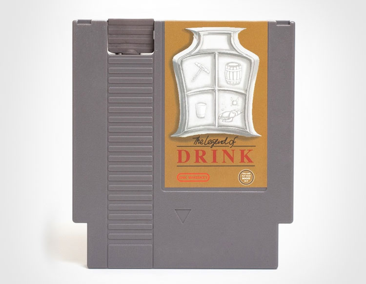 The Legend Of Drink NES Cartridge Flask
