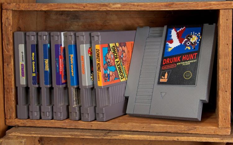 NES Cartridge Flask