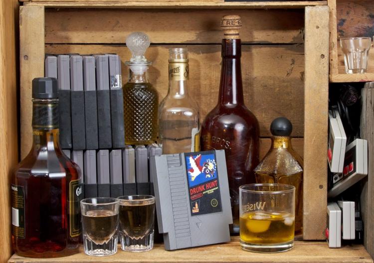 NES Cartridge Flask