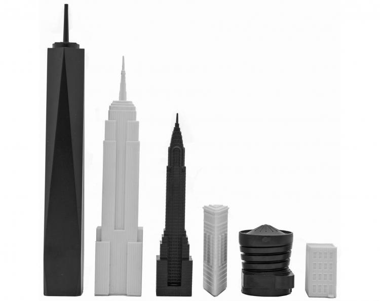 New York City Skyline Chess Set - Architecture skyscraper buildings chess board