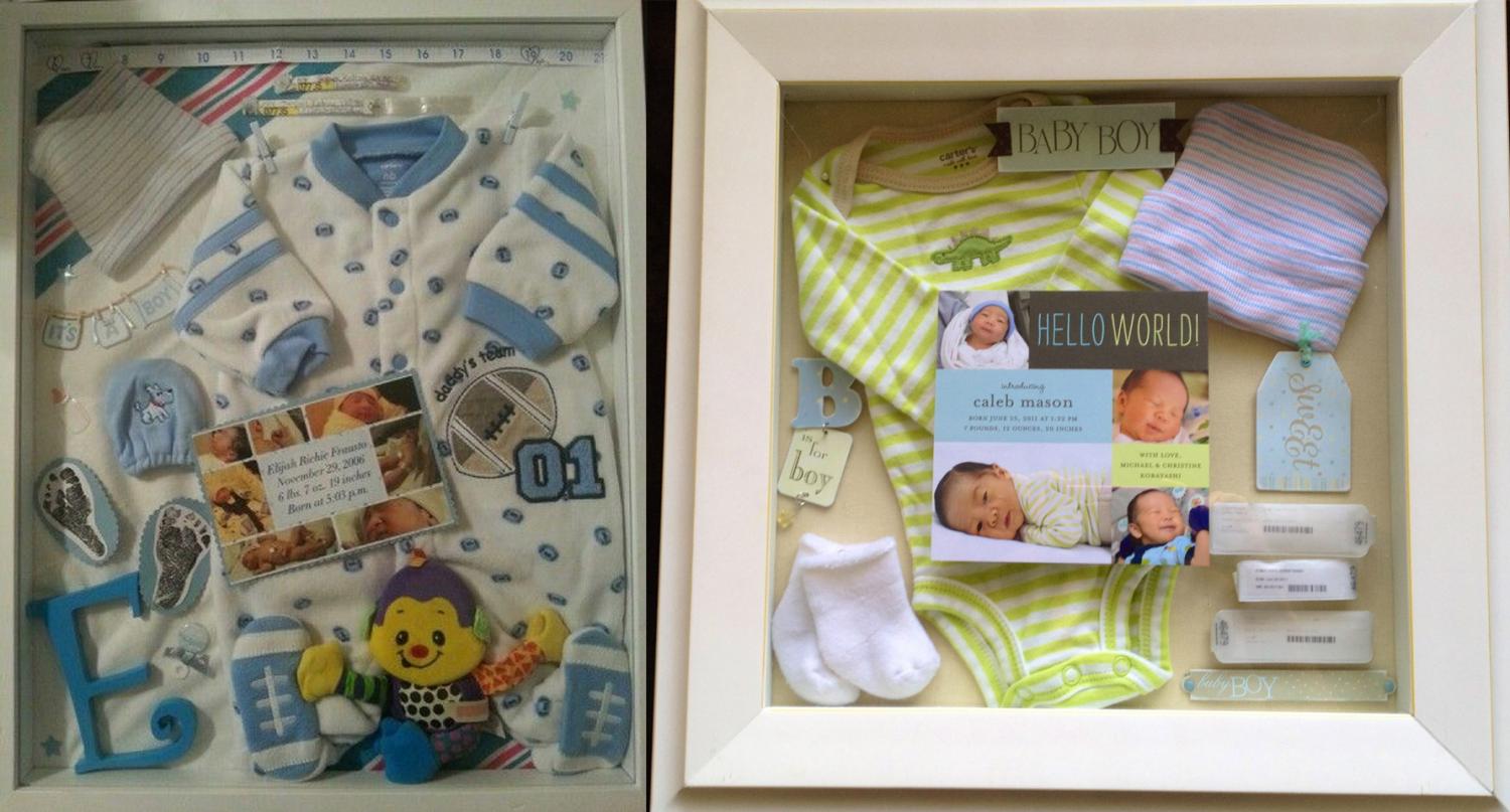 Newborn shadow box - Design Inspiration ideas for newborn shadow boxes