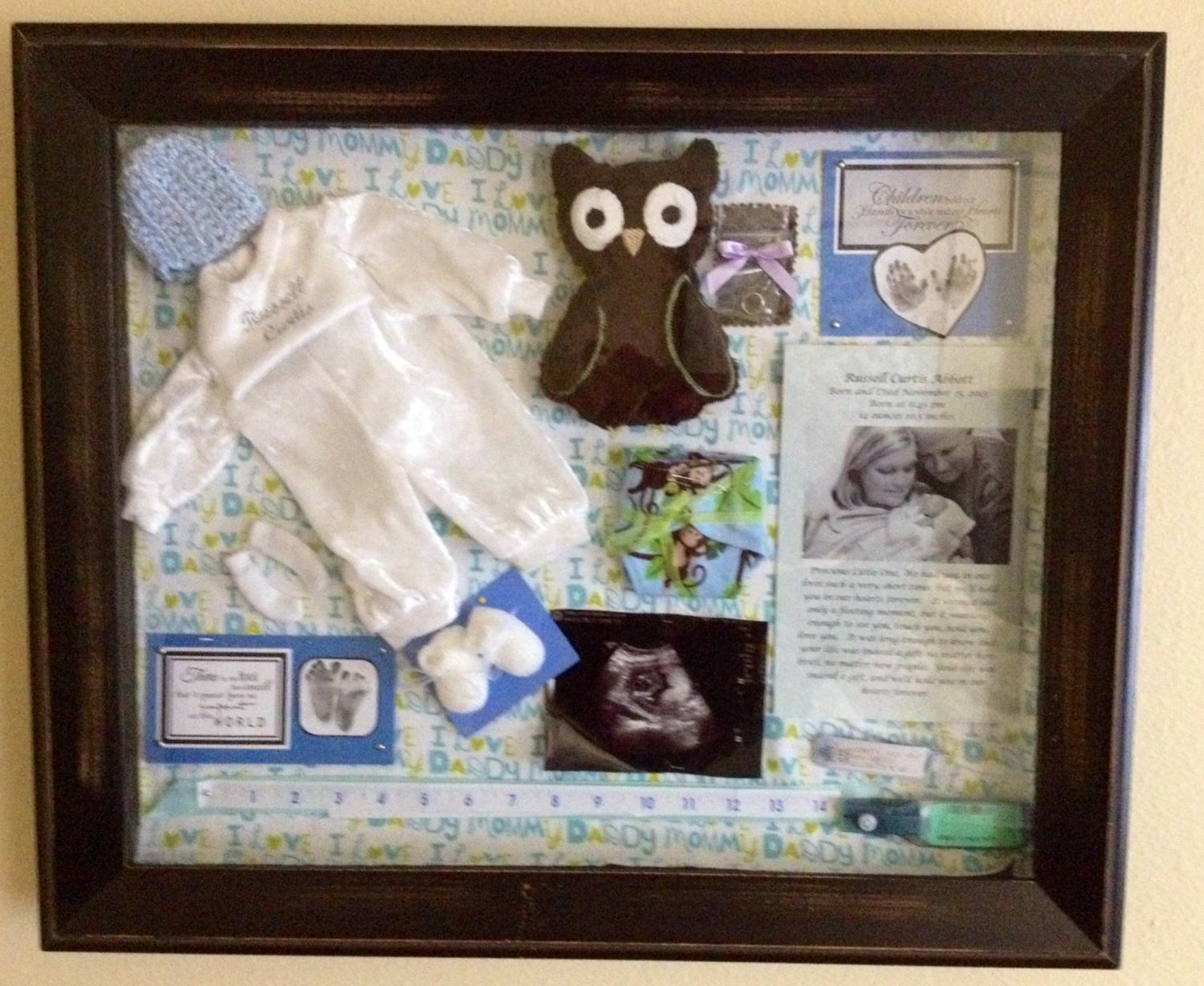 Newborn shadow box - Design Inspiration ideas for newborn shadow boxes