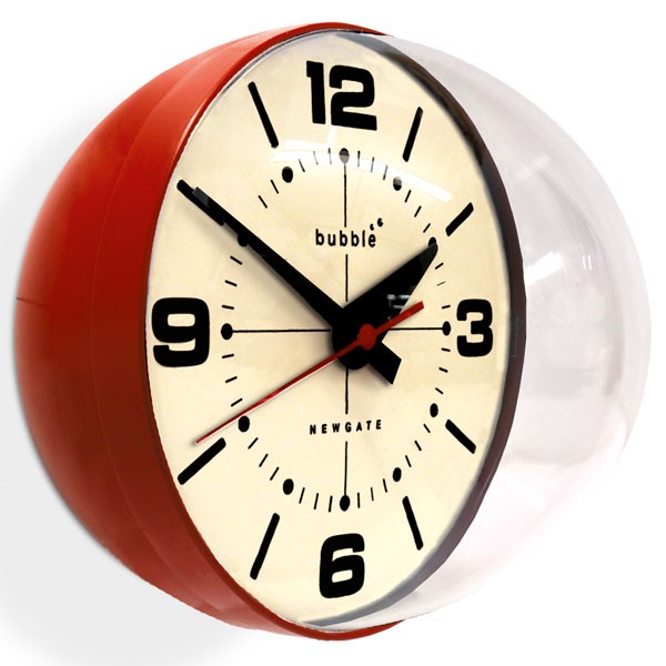 Newgate Bubble Shaped Retro Wall Clock