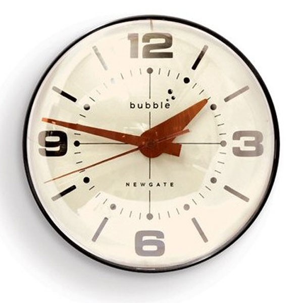 Newgate Bubble Shaped Retro Wall Clock